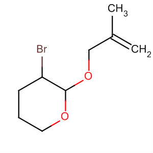 Molecular Structure of 121693-25-2 (2H-Pyran, 3-bromotetrahydro-2-[(2-methyl-2-propenyl)oxy]-)