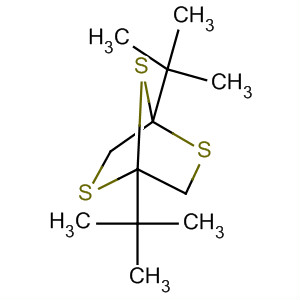Molecular Structure of 124782-81-6 (2,5,7-Trithiabicyclo[2.2.1]heptane, 1,4-bis(1,1-dimethylethyl)-)