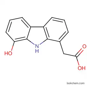 Molecular Structure of 131023-45-5 (9H-Carbazole-1-acetic acid, 8-hydroxy-)