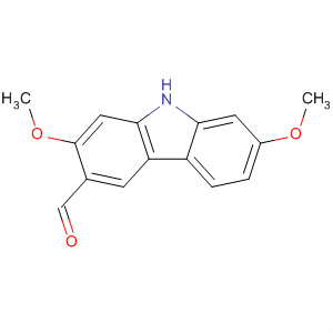 Molecular Structure of 132160-50-0 (9H-Carbazole-3-carboxaldehyde, 2,7-dimethoxy-)