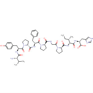 Molecular Structure of 144280-31-9 (L-Histidine,
L-valyl-L-tyrosyl-L-prolyl-L-phenylalanyl-L-prolylglycyl-L-prolyl-L-isoleucyl-)