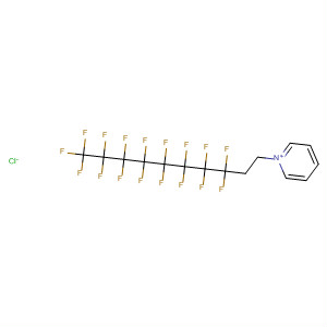 Molecular Structure of 156991-89-8 (Pyridinium,
1-(3,3,4,4,5,5,6,6,7,7,8,8,9,9,10,10,10-heptadecafluorodecyl)-, chloride)