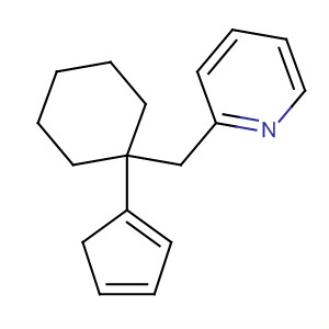 Molecular Structure of 159804-89-4 (Pyridine, 2-[[1-(cyclopentadienyl)cyclohexyl]methyl]-)
