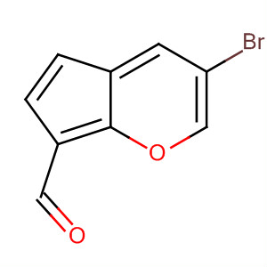 Molecular Structure of 170681-94-4 (7-Benzofurancarboxaldehyde, 5-bromo-)