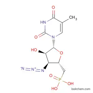Molecular Structure of 172293-43-5 (Thymidine, 3'-azido-3',5'-dideoxy-5'-phosphono-)