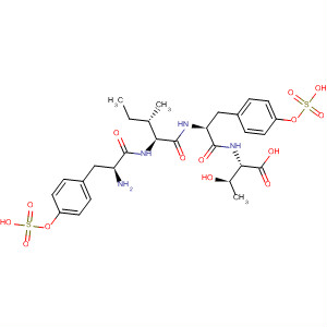 Molecular Structure of 179667-63-1 (L-Threonine, O-sulfo-L-tyrosyl-L-isoleucyl-O-sulfo-L-tyrosyl-)