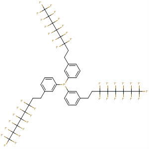 Molecular Structure of 195324-93-7 (Phosphine, tris[3-(3,3,4,4,5,5,6,6,7,7,8,8,8-tridecafluorooctyl)phenyl]-)