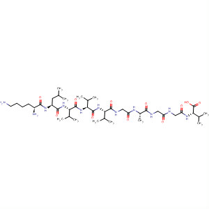 Molecular Structure of 195436-37-4 (L-Valine, L-lysyl-L-leucyl-L-valyl-L-valyl-L-valylglycyl-L-alanylglycylglycyl-)