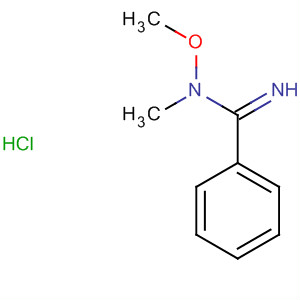 Molecular Structure of 198278-28-3 (Benzenecarboximidamide, N-methoxy-N-methyl-, monohydrochloride)