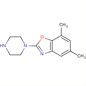 Molecular Structure of 199292-76-7 (Benzoxazole, 5,7-dimethyl-2-(1-piperazinyl)-)
