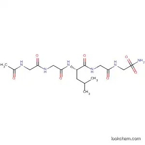 Molecular Structure of 201488-57-5 (Glycinamide, N-acetylglycylglycyl-L-leucylglycyl-)