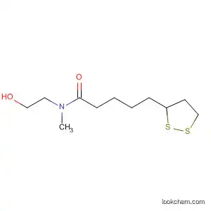 Molecular Structure of 257926-20-8 (1,2-Dithiolane-3-pentanamide, N-(2-hydroxyethyl)-N-methyl-)