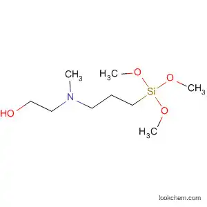 Molecular Structure of 330457-46-0 (N-(HYDROXYETHYL)-N-METHYLAMINOPROPYLTRIMETHOXYSILANE: 75% IN METHANOL)