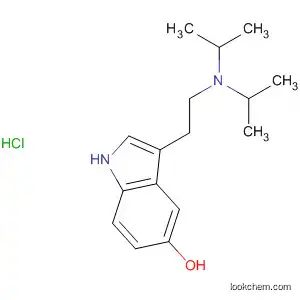 Molecular Structure of 34649-89-3 (1H-Indol-5-ol, 3-[2-[bis(1-methylethyl)amino]ethyl]-, monohydrochloride)