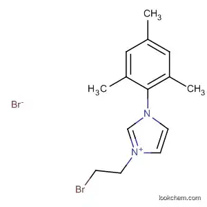 Molecular Structure of 346586-14-9 (1H-Imidazolium, 1-(2-bromoethyl)-3-(2,4,6-trimethylphenyl)-, bromide)