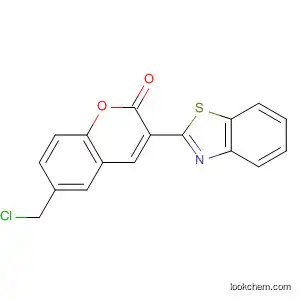 Molecular Structure of 467237-89-4 (2H-1-Benzopyran-2-one, 3-(2-benzothiazolyl)-6-(chloromethyl)-)