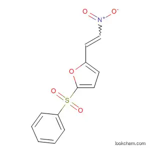 Molecular Structure of 91733-10-7 (Furan, 2-(2-nitroethenyl)-5-(phenylsulfonyl)-)