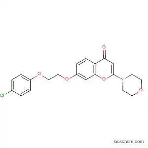 Molecular Structure of 503468-37-9 (4H-1-Benzopyran-4-one,
7-[2-(4-chlorophenoxy)ethoxy]-2-(4-morpholinyl)-)
