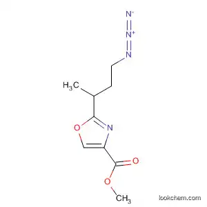 Molecular Structure of 526213-55-8 (4-Oxazolecarboxylic acid, 2-(3-azido-1-methylpropyl)-, methyl ester)