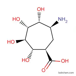 Cycloheptanecarboxylic acid, 6-amino-2,3,4,5-tetrahydroxy-,
(1R,2S,3R,4R,5R,6S)-
