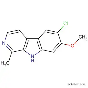 Molecular Structure of 606928-38-5 (9H-Pyrido[3,4-b]indole, 6-chloro-7-methoxy-1-methyl-)