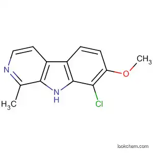 Molecular Structure of 606928-39-6 (9H-Pyrido[3,4-b]indole, 8-chloro-7-methoxy-1-methyl-)