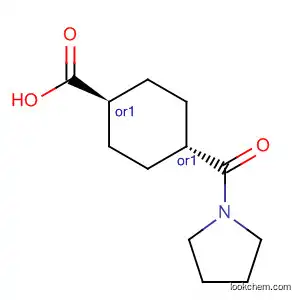Molecular Structure of 727737-08-8 (Cyclohexanecarboxylic acid, 4-(1-pyrrolidinylcarbonyl)-, trans-)