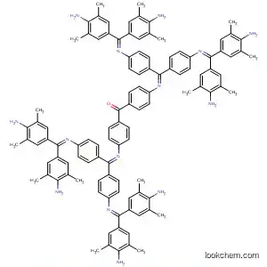 Molecular Structure of 797036-87-4 (Methanone,
bis[4-[[bis[4-[[bis(4-amino-3,5-dimethylphenyl)methylene]amino]phenyl]
methylene]amino]phenyl]-)