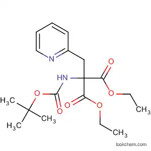 Molecular Structure of 798572-72-2 (Propanedioic acid,
[[(1,1-dimethylethoxy)carbonyl]amino](2-pyridinylmethyl)-, diethyl ester)