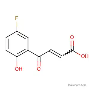Molecular Structure of 868743-42-4 (2-Butenoic acid, 4-(5-fluoro-2-hydroxyphenyl)-4-oxo-)