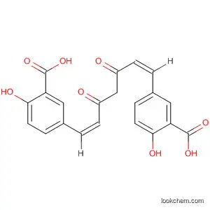 Molecular Structure of 869789-14-0 (Benzoic acid,
3,3'-[(1E,6E)-3,5-dioxo-1,6-heptadiene-1,7-diyl]bis[6-hydroxy-)
