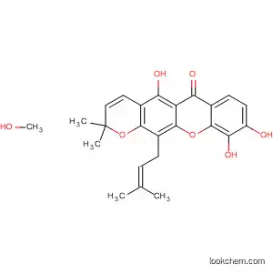 Molecular Structure of 870087-93-7 (2H,6H-Pyrano[3,2-b]xanthen-6-one,
5,9,10-trihydroxy-2,2-dimethyl-12-(3-methyl-2-butenyl)-, compd. with
methanol (1:1))
