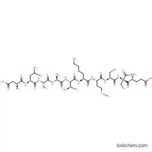 Molecular Structure of 872579-83-4 (L-Cysteine,
L-asparaginyl-L-leucyl-L-alanyl-L-alanyl-L-threonyl-L-lysyl-L-methionyl-L-ser
yl-L-a-glutamyl-)