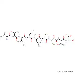 Molecular Structure of 872579-90-3 (L-Serine,
L-valyl-L-threonyl-L-isoleucyl-L-leucyl-L-leucyl-L-cysteinyl-L-cysteinyl-L-meth
ionyl-L-threonyl-)