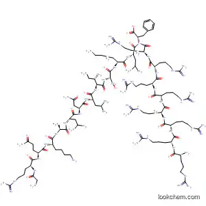 Molecular Structure of 872580-24-0 (L-Phenylalanine,
L-arginyl-L-arginyl-L-arginyl-L-arginyl-L-arginyl-L-arginyl-L-arginyl-L-arginyl
glycyl-L-arginyl-L-glutaminyl-L-lysyl-L-alanyl-L-leucyl-L-asparaginyl-L-leucyl-
L-isoleucyl-L-seryl-L-lysyl-L-leucyl-)
