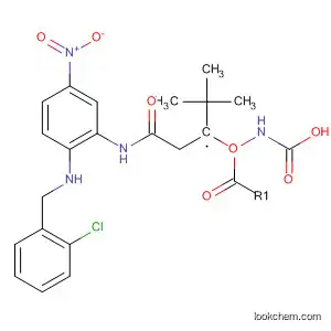 Molecular Structure of 872590-03-9 (Carbamic acid,
[3-[[2-[[(2-chlorophenyl)methyl]amino]-5-nitrophenyl]amino]-3-oxopropyl]
-, 1,1-dimethylethyl ester)