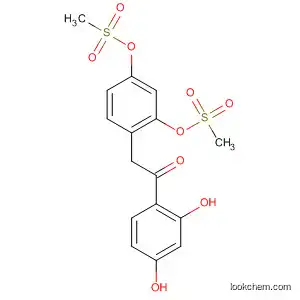 Molecular Structure of 872596-17-3 (Ethanone,
2-[2,4-bis[(methylsulfonyl)oxy]phenyl]-1-(2,4-dihydroxyphenyl)-)