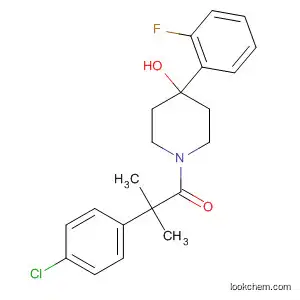 Molecular Structure of 872985-66-5 (4-Piperidinol,
1-[2-(4-chlorophenyl)-2-methyl-1-oxopropyl]-4-(2-fluorophenyl)-)