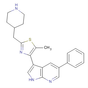 1H-Pyrrolo[2,3-b]pyridine,  3-[5-methyl-2-(4-piperidinylmethyl)-4-thiazolyl]-5-phenyl-
