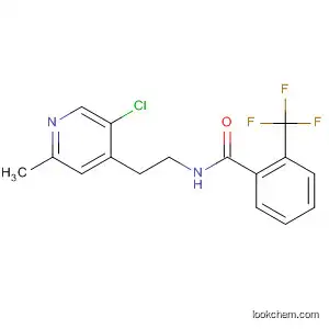 Molecular Structure of 874109-98-5 (Benzamide, N-[2-(5-chloro-2-methyl-4-pyridinyl)ethyl]-2-(trifluoromethyl)-)
