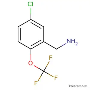Molecular Structure of 874821-50-8 ((5-chloro-2-(trifluoromethoxy)phenyl)methanamine)