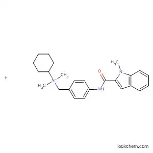 Benzenemethanaminium,
N-cyclohexyl-N,N-dimethyl-4-[[(1-methyl-1H-indol-2-yl)carbonyl]amino]-,
iodide