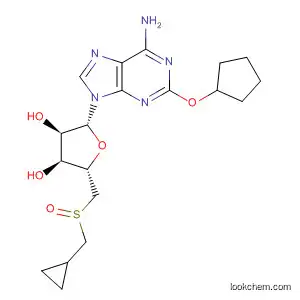 Molecular Structure of 883730-66-3 (Adenosine, 2-(cyclopentyloxy)-5'-[(cyclopropylmethyl)sulfinyl]-5'-deoxy-)