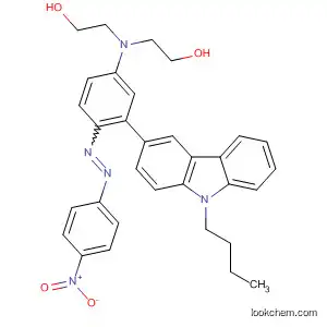 Molecular Structure of 905564-63-8 (Ethanol,
2,2'-[[3-(9-butyl-9H-carbazol-3-yl)-4-[(4-nitrophenyl)azo]phenyl]imino]bis
-)