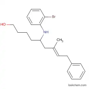 Molecular Structure of 908147-80-8 (7-Nonen-1-ol, 5-[(2-bromophenyl)amino]-7-methyl-9-phenyl-, (7E)-)