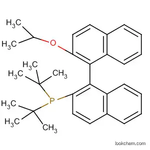 Molecular Structure of 908293-83-4 (Phosphine,
bis(1,1-dimethylethyl)[2'-(1-methylethoxy)[1,1'-binaphthalen]-2-yl]-)
