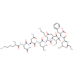Molecular Structure of 111863-82-2 (L-Phenylalanine,
L-lysyl-L-asparaginyl-L-asparaginyl-L-leucyl-L-lysyl-L-a-aspartyl-L-cysteinyl
glycyl-L-leucyl-)