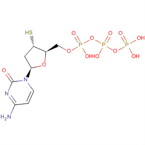 Molecular Structure of 144280-29-5 (Cytidine 5'-(tetrahydrogen triphosphate), 2'-deoxy-3'-thio-)