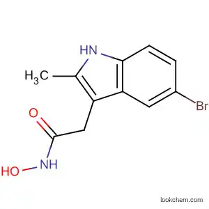 Molecular Structure of 72988-23-9 (1H-Indole-3-acetamide, 5-bromo-N-hydroxy-2-methyl-)