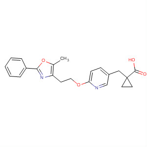 Cyclopropanecarboxylic acid,  1-[[6-[2-(5-methyl-2-phenyl-4-oxazolyl)ethoxy]-3-pyridinyl]methyl]-